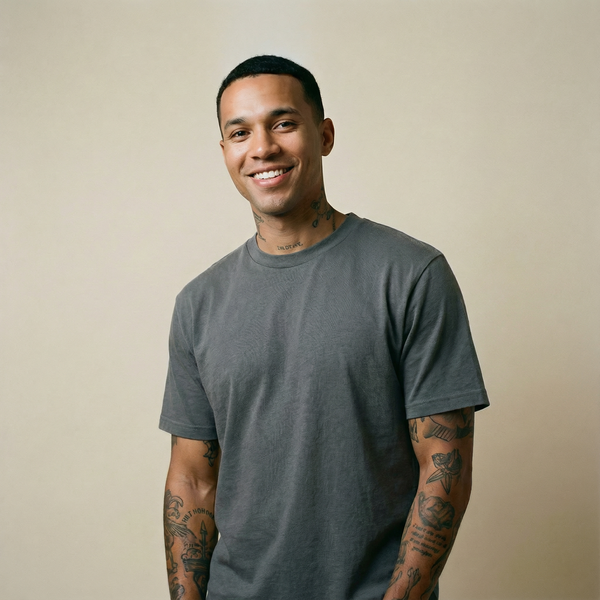 Sweat & Stain Resistant T-Shirt - Dark Grey